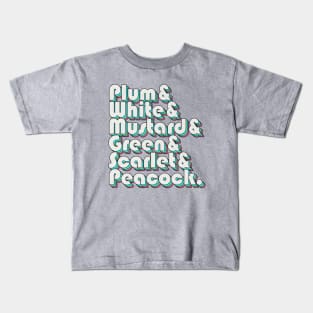 Plum White Mustard Kids T-Shirt